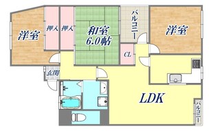 熊野町ブリックハイツの物件間取画像